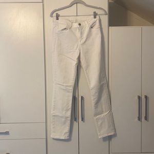 JBrand Cropped Rail White Jean Size 28